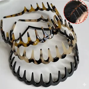 Fashion Wave Headbands for Women – Non-Slip Solid Color Hair Bands