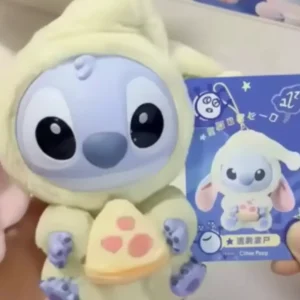 Disney New Stitch Eat Some Thing Before Sleep Series Vinyl Blind Box Bag Pendant Cute Plush Doll Mystery Box