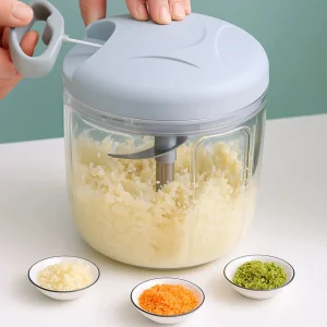 500/900ML Garlic Chopper Manual Garlic Press Food Vegetables Cutter