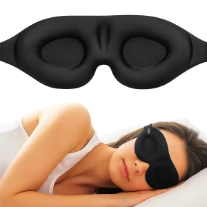 3D Contoured Sleep Mask – Light-Blocking Eye Mask for Men & Women