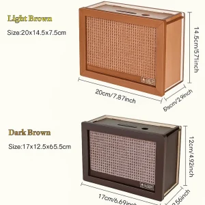 Wooden Euro Money Box – Reusable Piggy Bank with Saving Goals