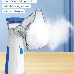 Portable Mini Mesh Nebulizer – Silent USB Inhaler for Adults