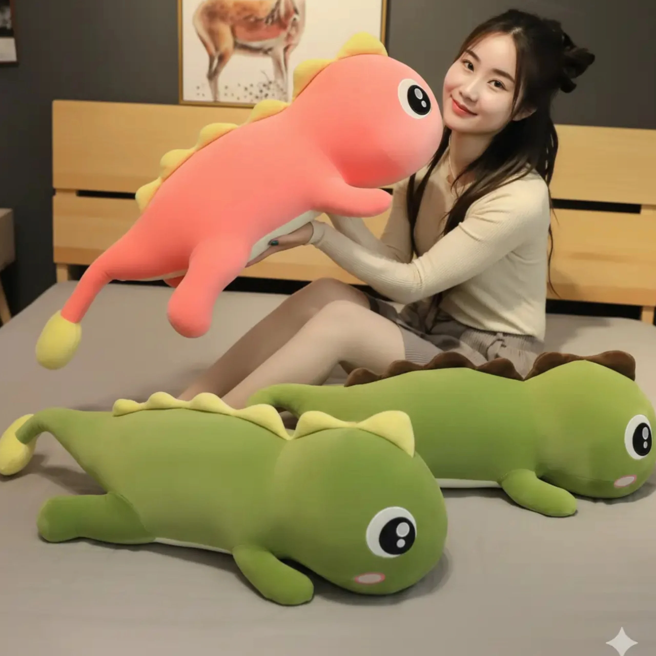 60cm Giant Dinosaur Plush – Soft Sleeping Pillow & Cute Kids Gift