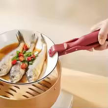 Multi-Purpose Anti-Scald Bowl Holder Clip Solid Color Color Silicone